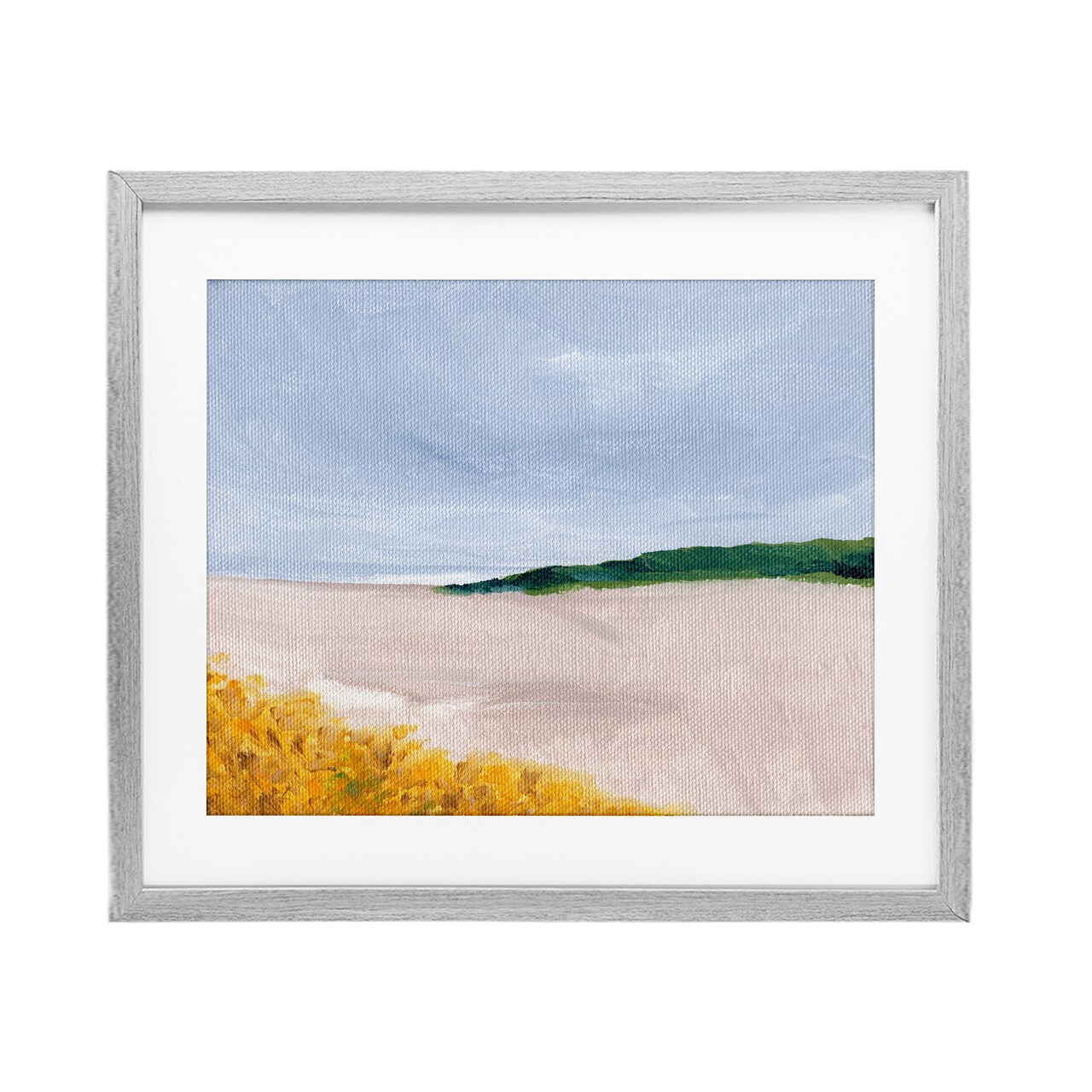 Stupell Industries Soft Sicily Landscape Framed Print Under Glass, design by Nikita Jariwala